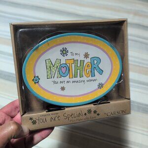 To My Mother Ronnie Walter Mini Plate With Easel New